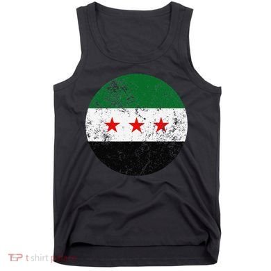 Retro New Syrian Flag Free Syria Freedom Tank Top