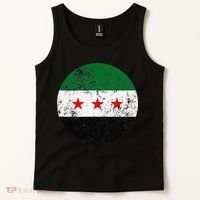 Retro New Syrian Flag Free Syria Freedom Tank Top thumb 2
