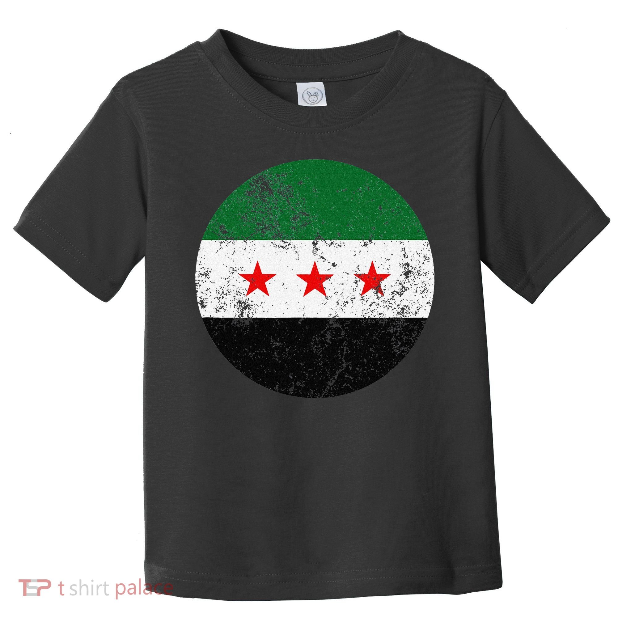 Retro New Syrian Flag Free Syria Freedom Toddler T-Shirt