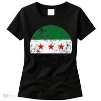 Retro New Syrian Flag Free Syria Freedom Women's T-Shirt thumb 0