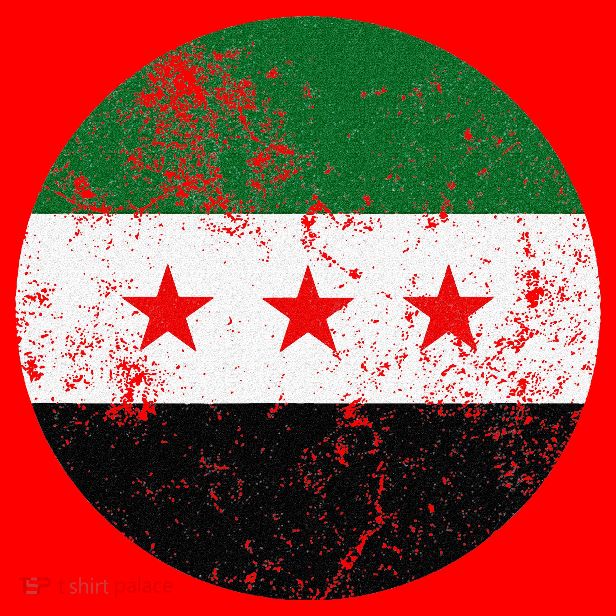 Retro New Syrian Flag Free Syria Freedom Santa Hat