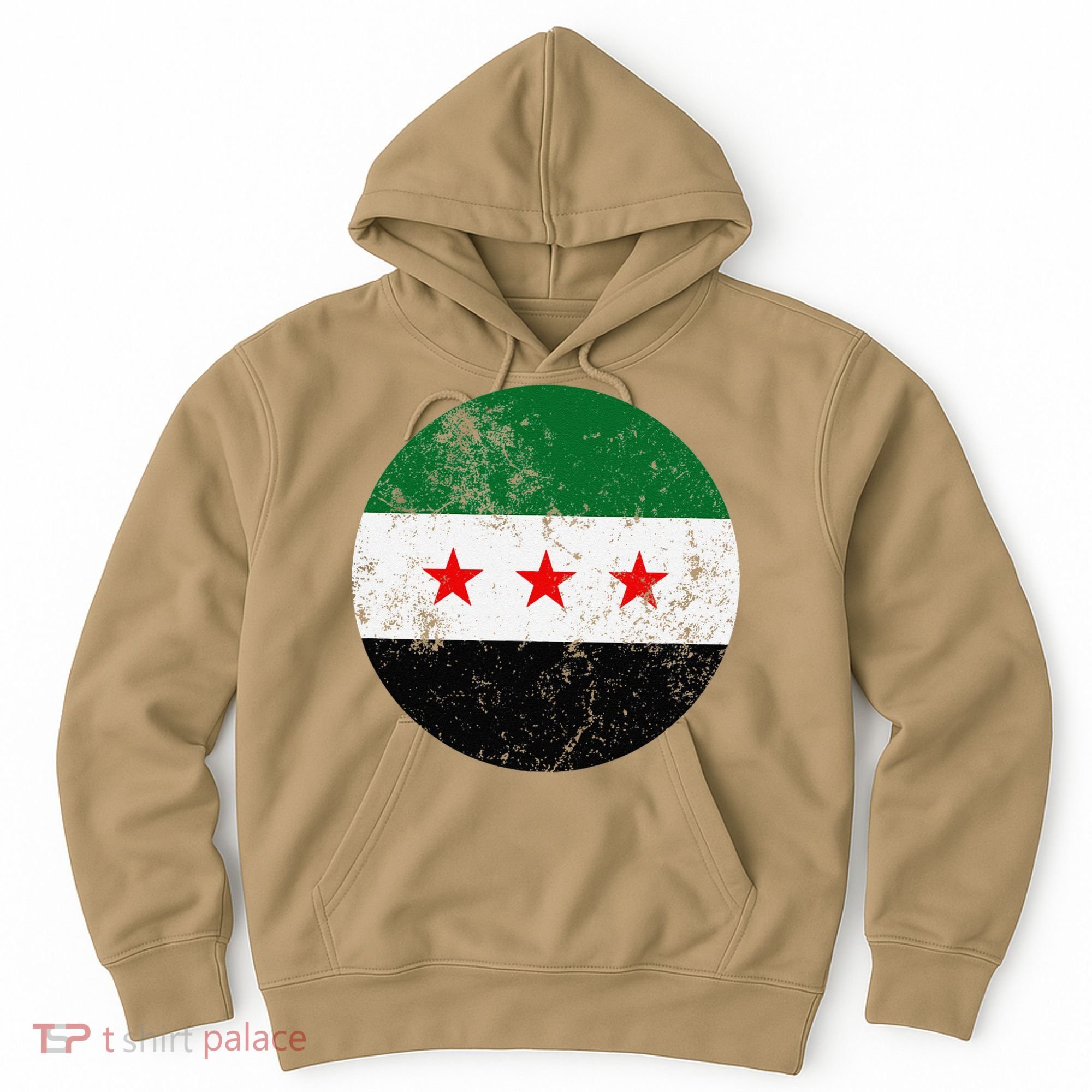 Retro New Syrian Flag Free Syria Freedom Hoodie