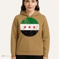 Retro New Syrian Flag Free Syria Freedom Hoodie thumb 5