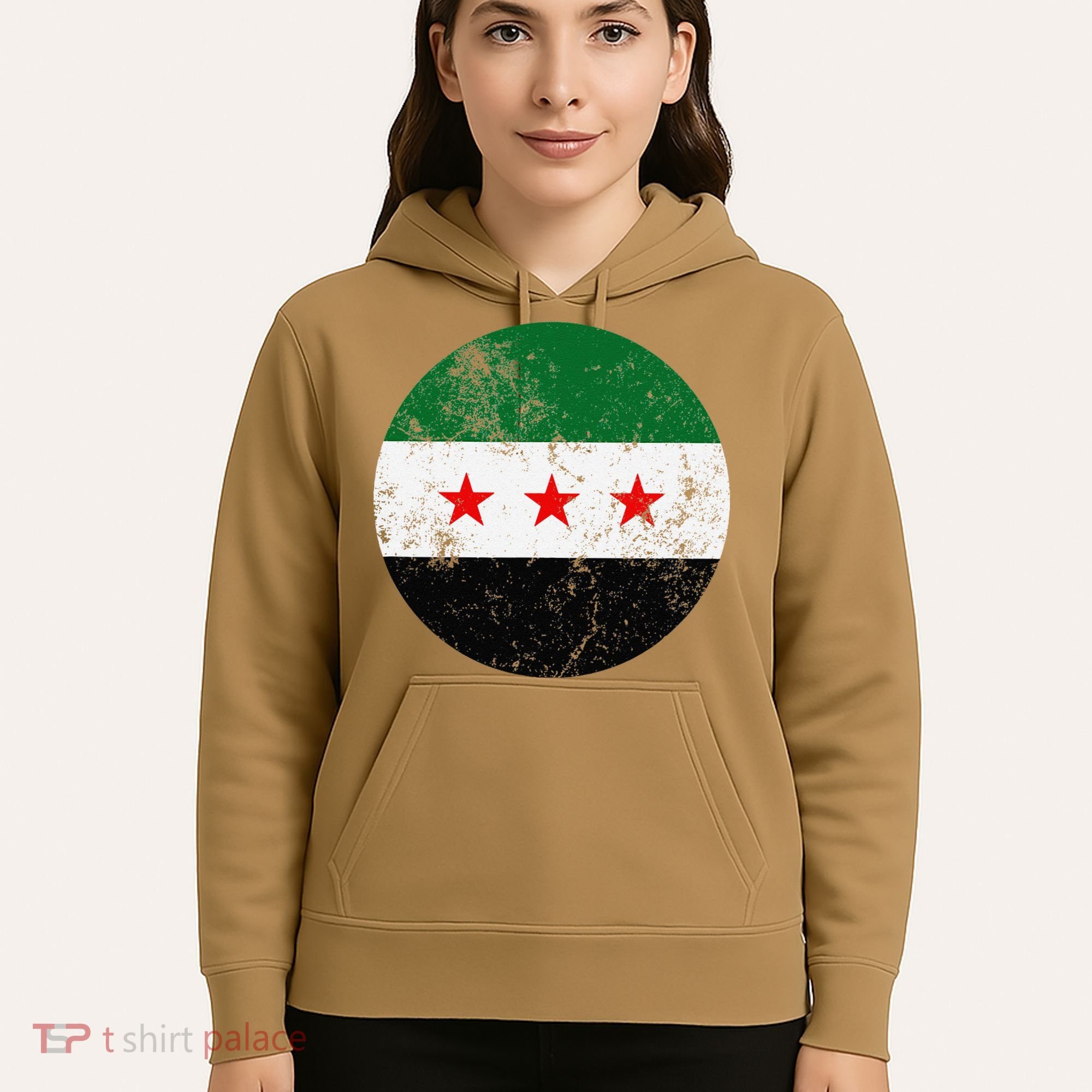 Retro New Syrian Flag Free Syria Freedom Hoodie