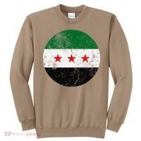 Retro New Syrian Flag Free Syria Freedom Sweatshirt thumb 0