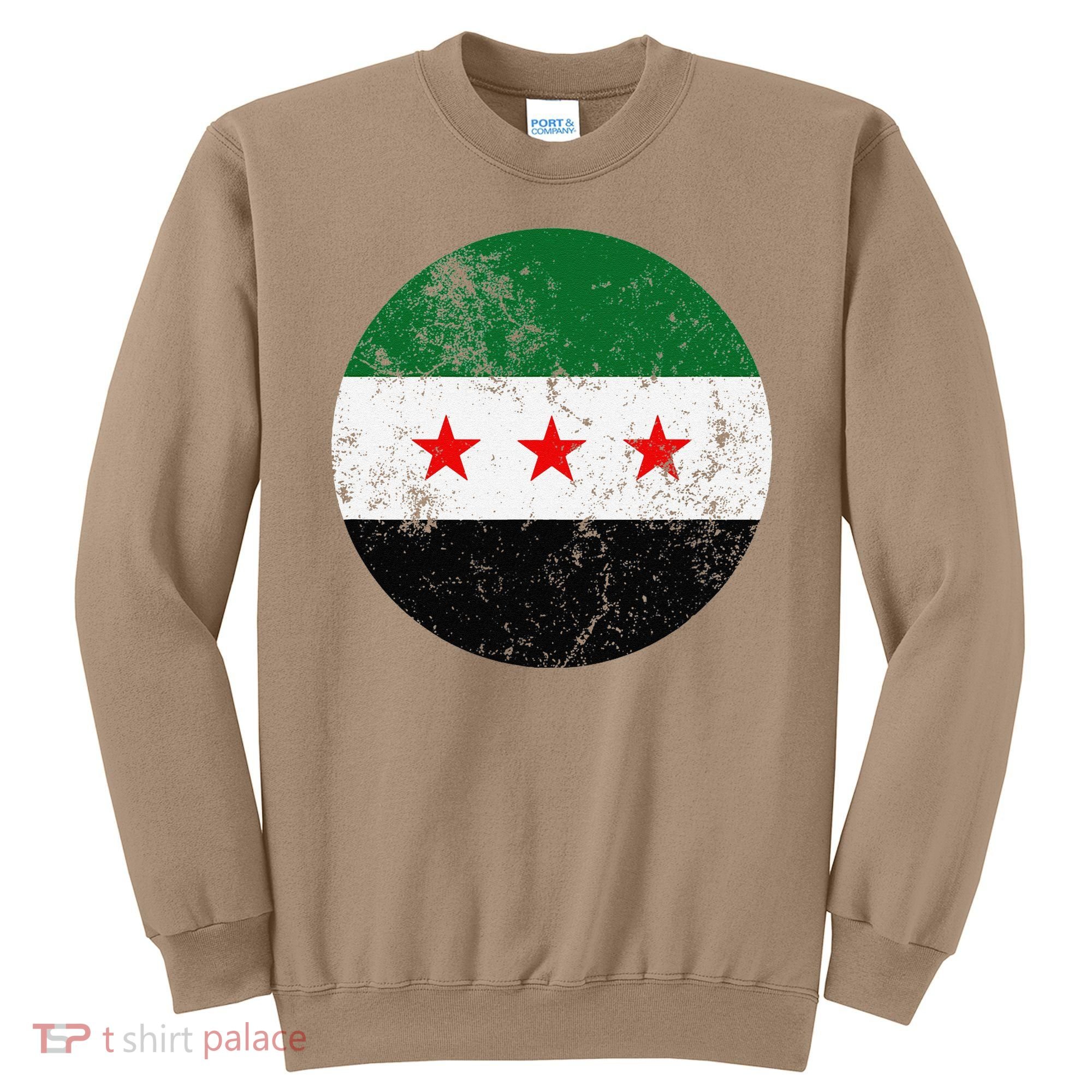 Retro New Syrian Flag Free Syria Freedom Sweatshirt