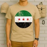 Retro New Syrian Flag Free Syria Freedom T-Shirt thumb 6