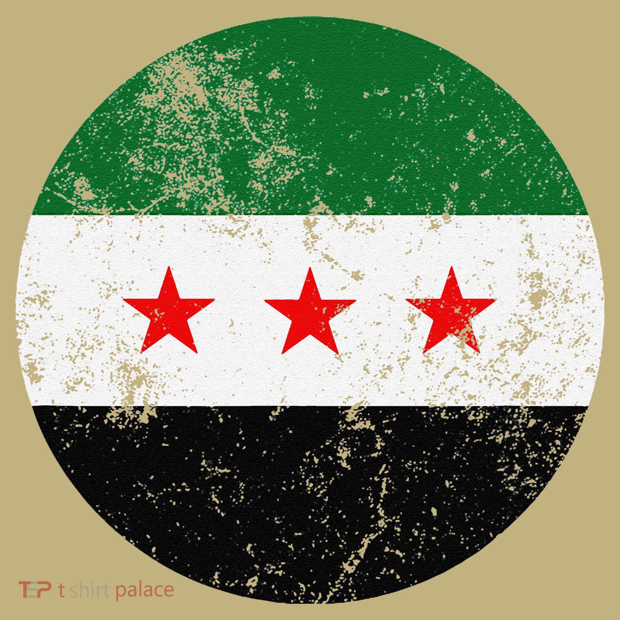 Retro New Syrian Flag Free Syria Freedom T-Shirt