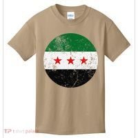 Retro New Syrian Flag Free Syria Freedom Kids T-Shirt thumb 0