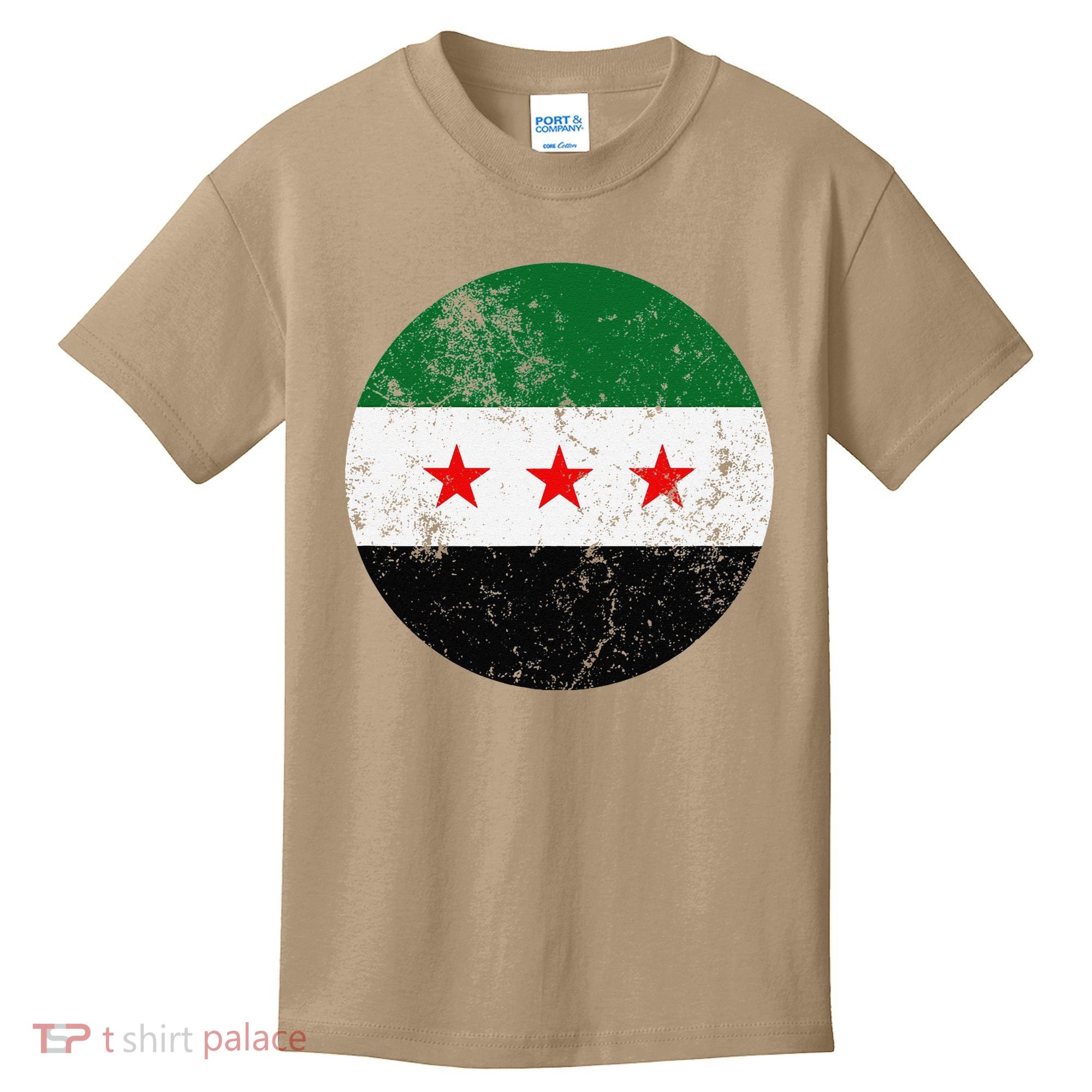 Retro New Syrian Flag Free Syria Freedom Kids T-Shirt