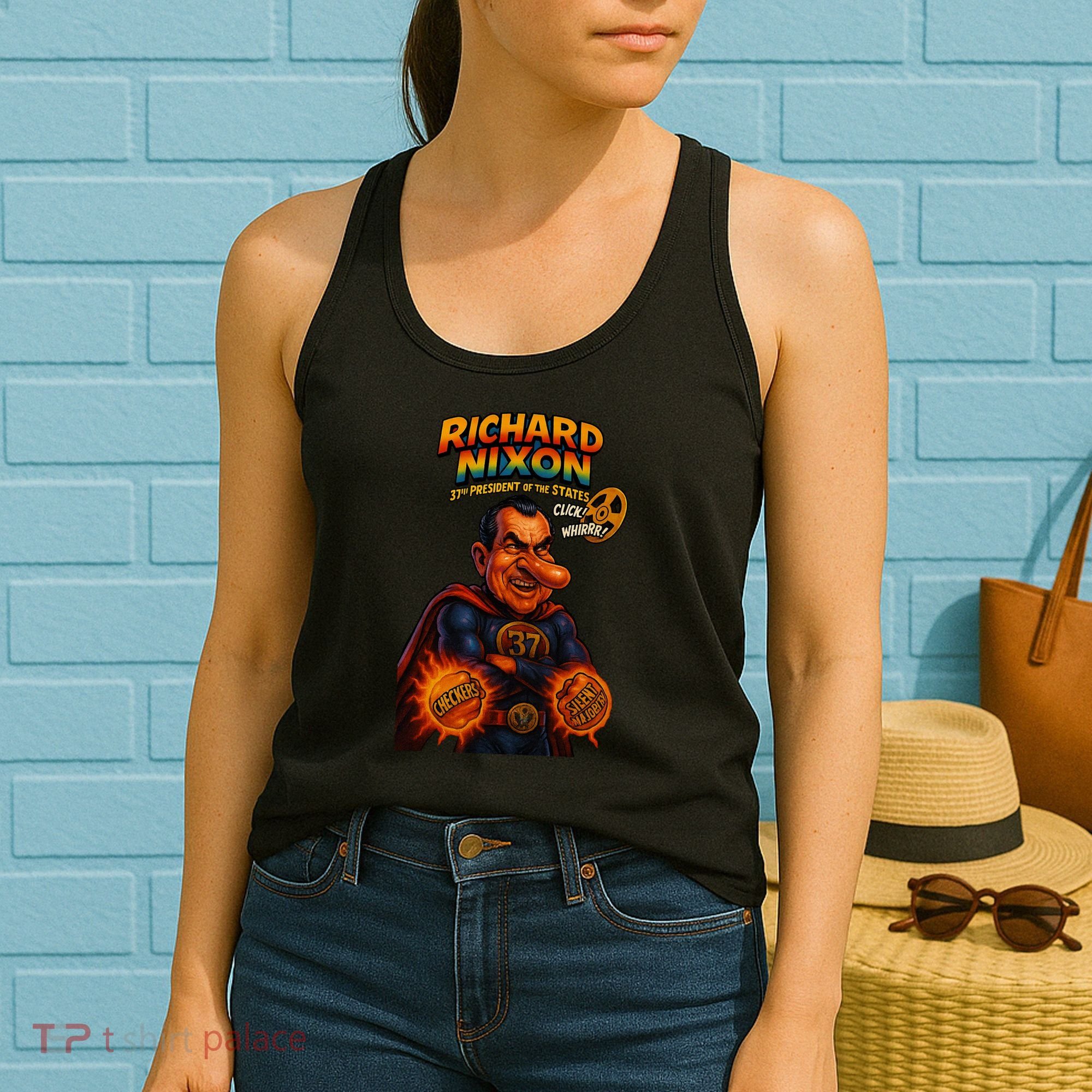Richard Nixon The Presidential Chronicles Women's Tank Top