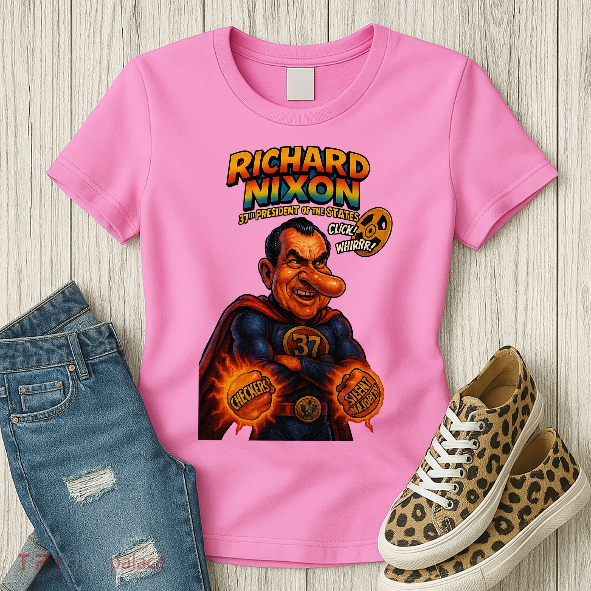 Richard Nixon The Presidential Chronicles Women's T-Shirt