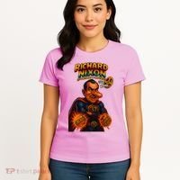 Richard Nixon The Presidential Chronicles Women's T-Shirt thumb 4