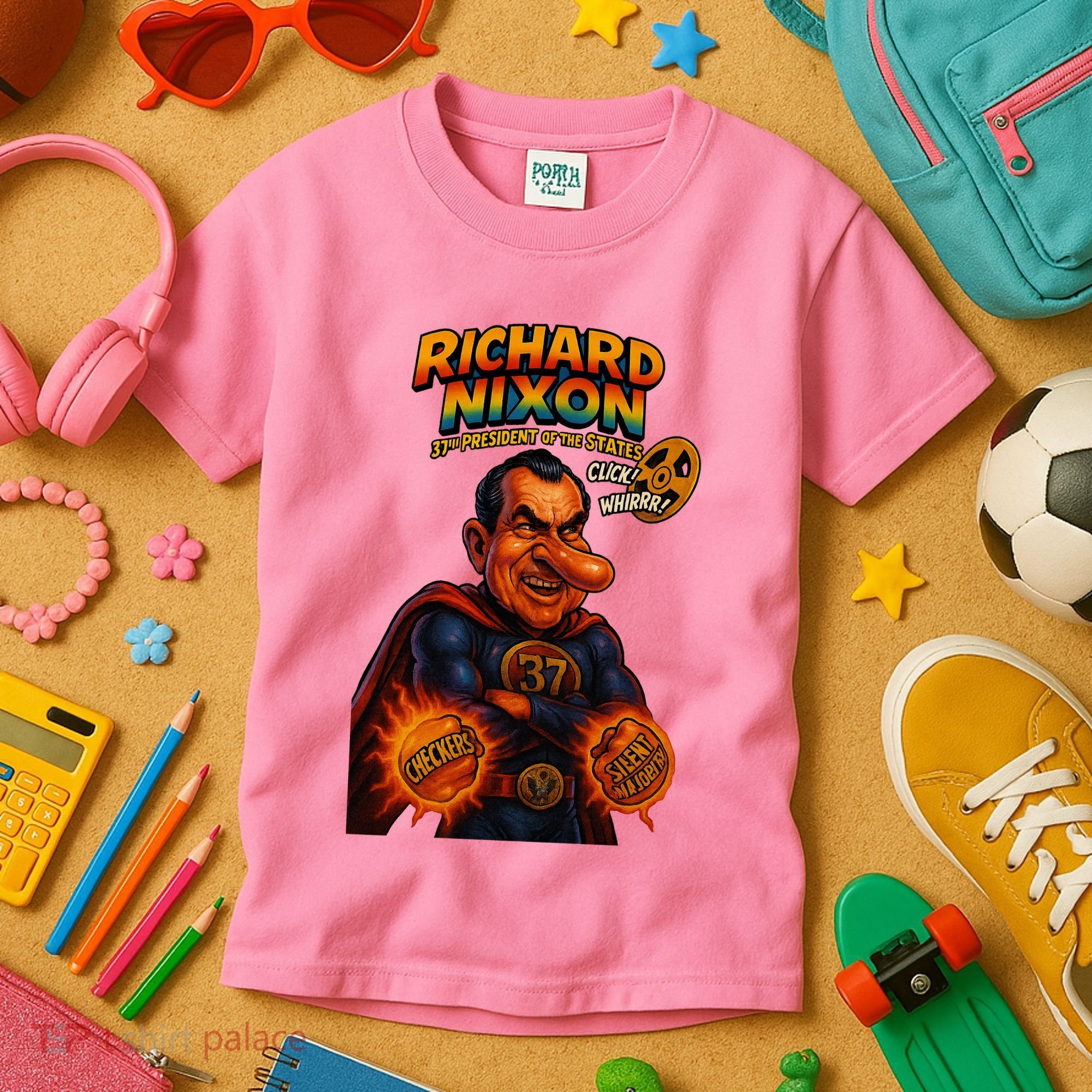 Richard Nixon The Presidential Chronicles Kids T-Shirt