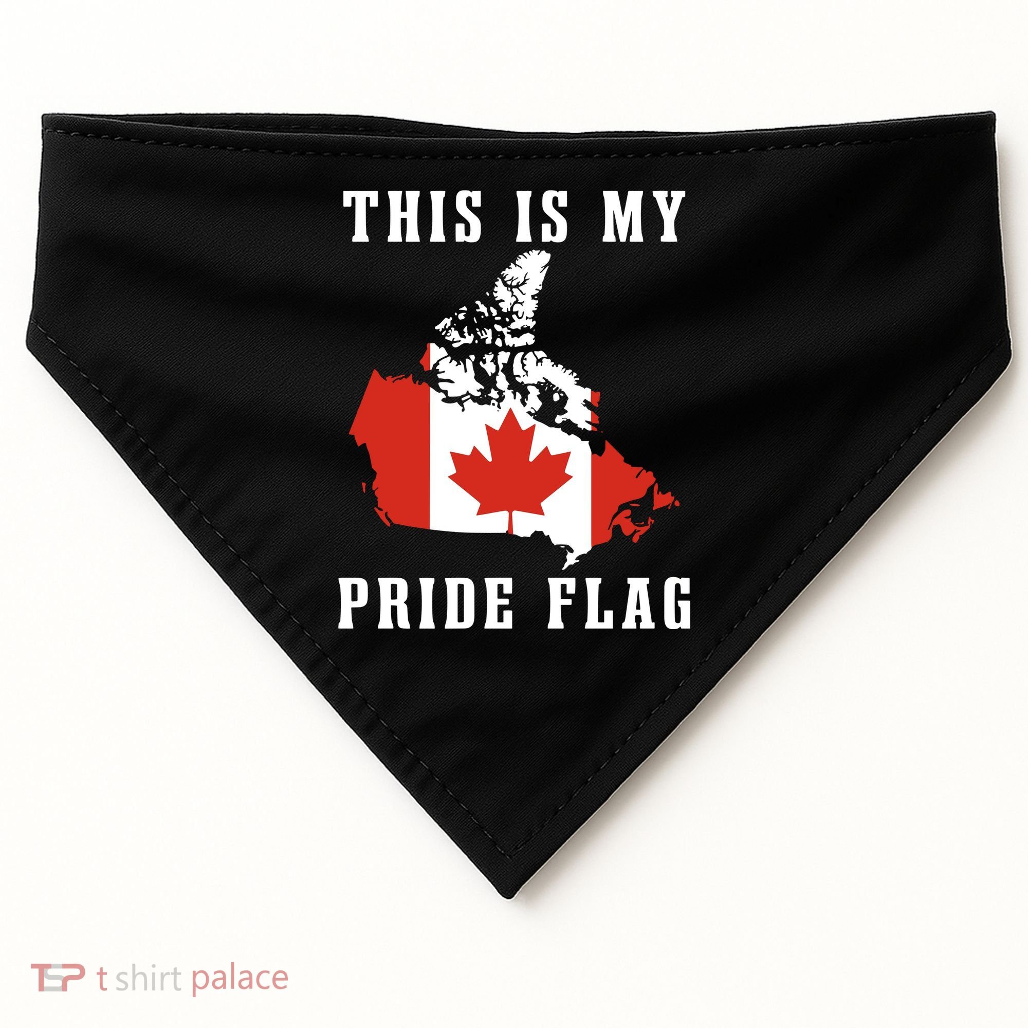 Rebel News This Is My Pride Flag Canada USA-Made Doggie Bandana