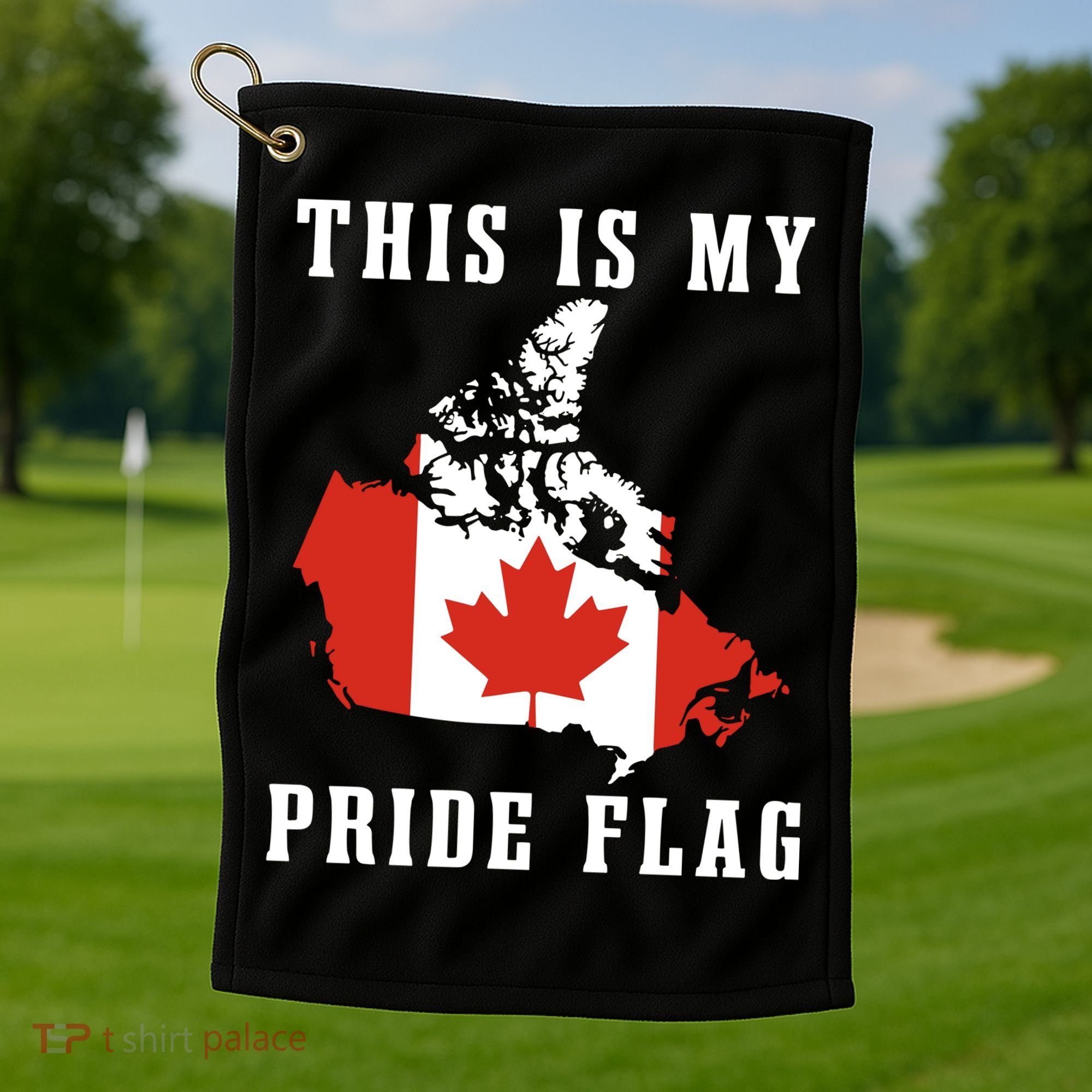 Rebel News This Is My Pride Flag Canada Golf Towel