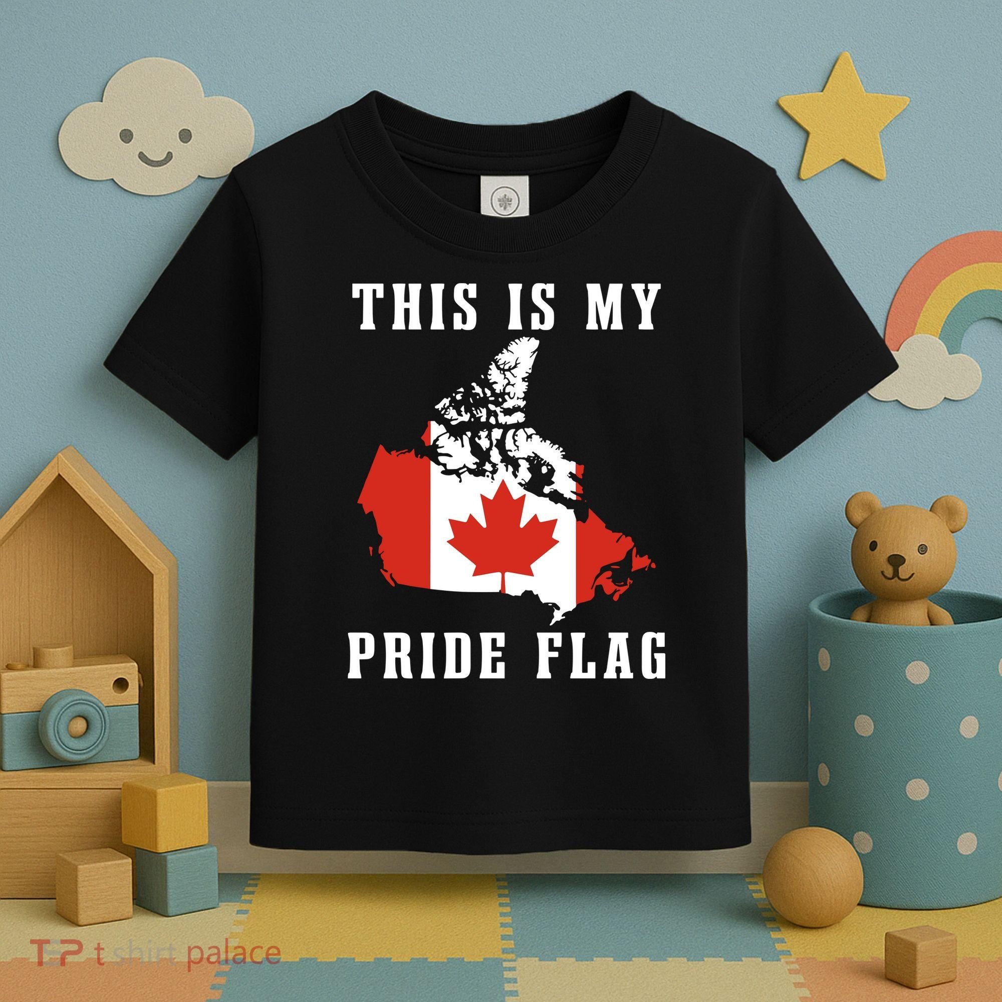 Rebel News This Is My Pride Flag Canada Toddler T-Shirt