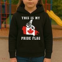 Rebel News This Is My Pride Flag Canada Kids Hoodie thumb 3