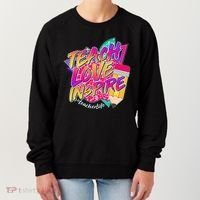 Retro Neon Teach Love Inspire #Teacher Life Women's Sweatshirt thumb 0