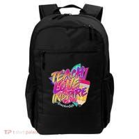 Retro Neon Teach Love Inspire #Teacher Life Backpack thumb 0