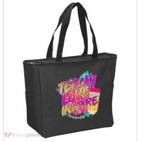 Retro Neon Teach Love Inspire #Teacher Life Tote Bag thumb 2