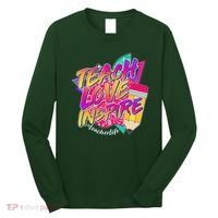 Retro Neon Teach Love Inspire #Teacher Life Long Sleeve Shirt thumb 0