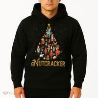 Retro Nutcracker Tree Ballet Dance Family Christmas Pajama Hoodie thumb 2