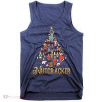 Retro Nutcracker Tree Ballet Dance Family Christmas Pajama Tank Top thumb 0