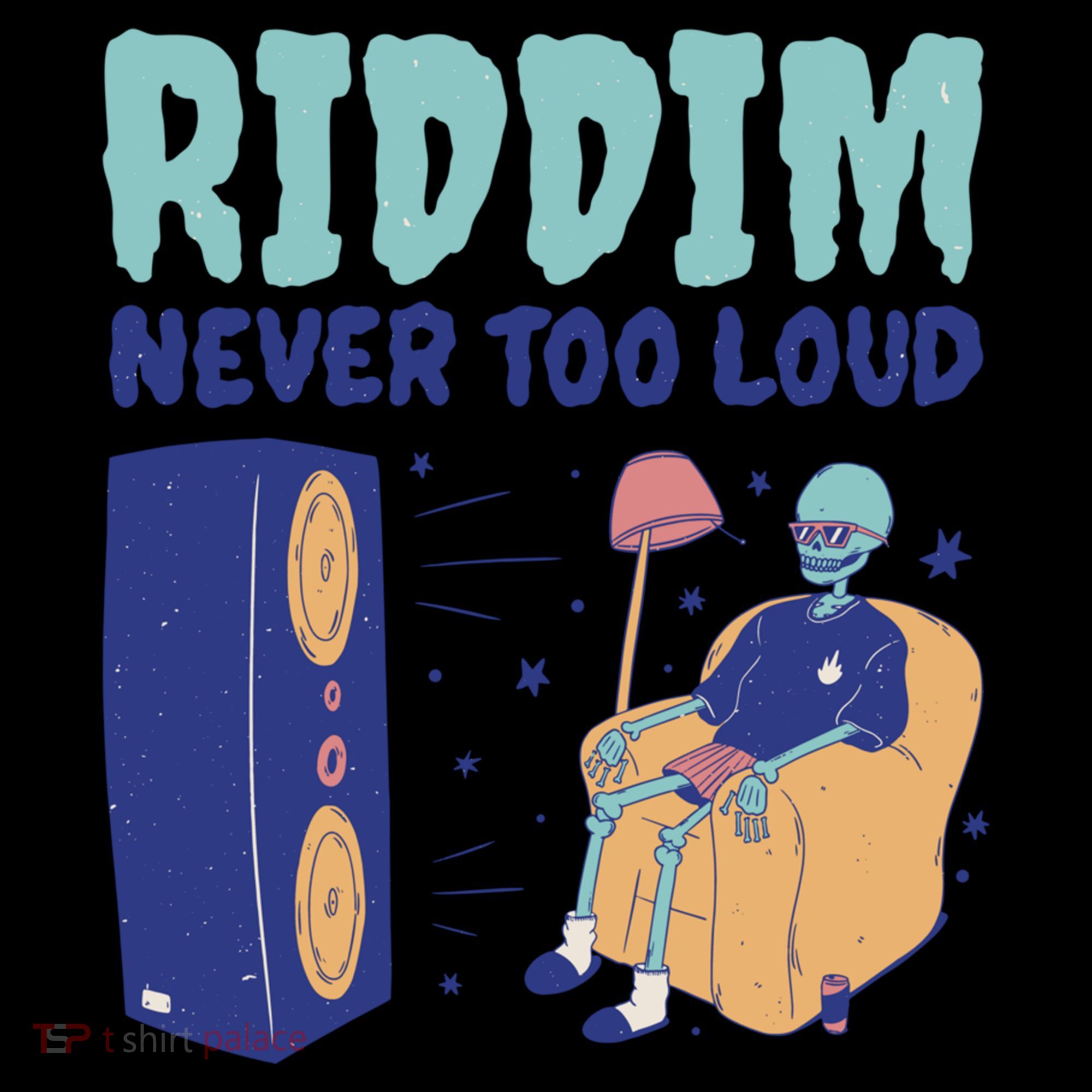 Riddim Never Too Loud Funny Dubstep Skeleton Gift Coffee Mug