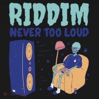 Riddim Never Too Loud Funny Dubstep Skeleton Gift Pajama Set thumb 2