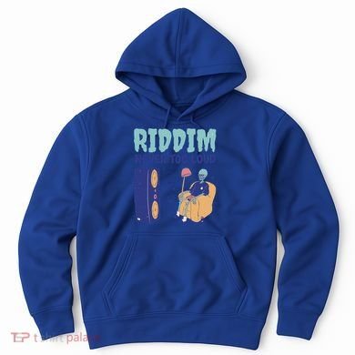 Riddim Never Too Loud Funny Dubstep Skeleton Gift Hoodie