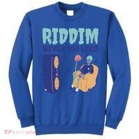 Riddim Never Too Loud Funny Dubstep Skeleton Gift Sweatshirt thumb 0
