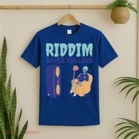 Riddim Never Too Loud Funny Dubstep Skeleton Gift T-Shirt thumb 2