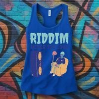 Riddim Never Too Loud Funny Dubstep Skeleton Gift Women's Tank Top thumb 3