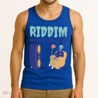 Riddim Never Too Loud Funny Dubstep Skeleton Gift Tank Top thumb 3