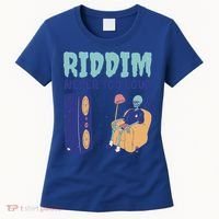 Riddim Never Too Loud Funny Dubstep Skeleton Gift Women's T-Shirt thumb 0