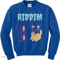 Riddim Never Too Loud Funny Dubstep Skeleton Gift Kids Sweatshirt thumb 0