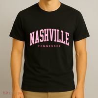 Retro Nashville Tennessee Vintage Preppy T-Shirt thumb 3