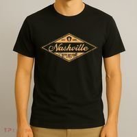 Retro Nashville Tennessee Music City Vintage Guitar Souvenir T-Shirt thumb 3
