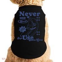 Retro Never Use Alone Harm Reduction Doggie Tank thumb 0