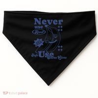 Retro Never Use Alone Harm Reduction USA-Made Doggie Bandana thumb 0