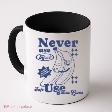 Retro Never Use Alone Harm Reduction Coffee Mug