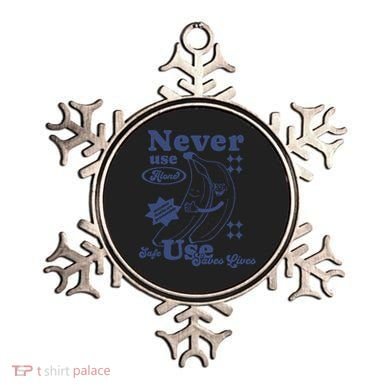 Retro Never Use Alone Harm Reduction Ornament