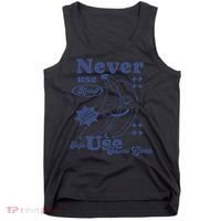 Retro Never Use Alone Harm Reduction Tank Top thumb 0