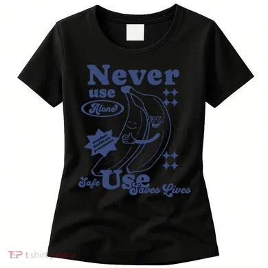 Retro Never Use Alone Harm Reduction Women's T-Shirt