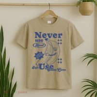 Retro Never Use Alone Harm Reduction T-Shirt thumb 2