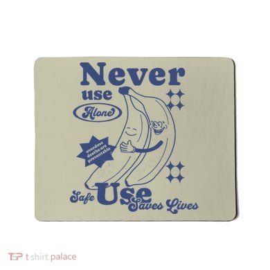 Retro Never Use Alone Harm Reduction Mousepad