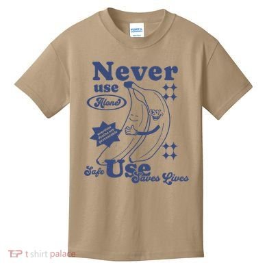 Retro Never Use Alone Harm Reduction Kids T-Shirt