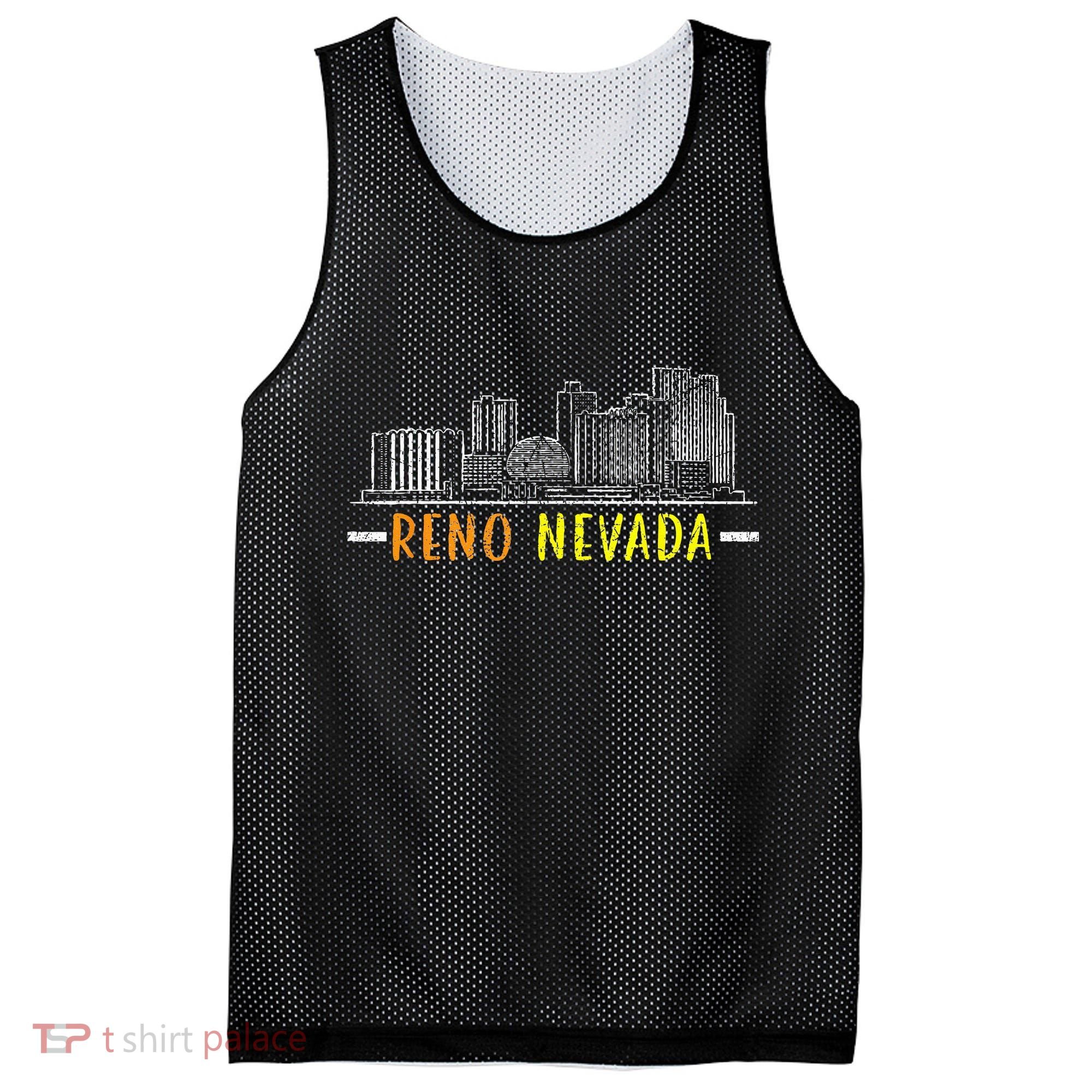 Reno Nevada USA America Nevadians Nevadans Mesh Reversible Basketball Jersey Tank