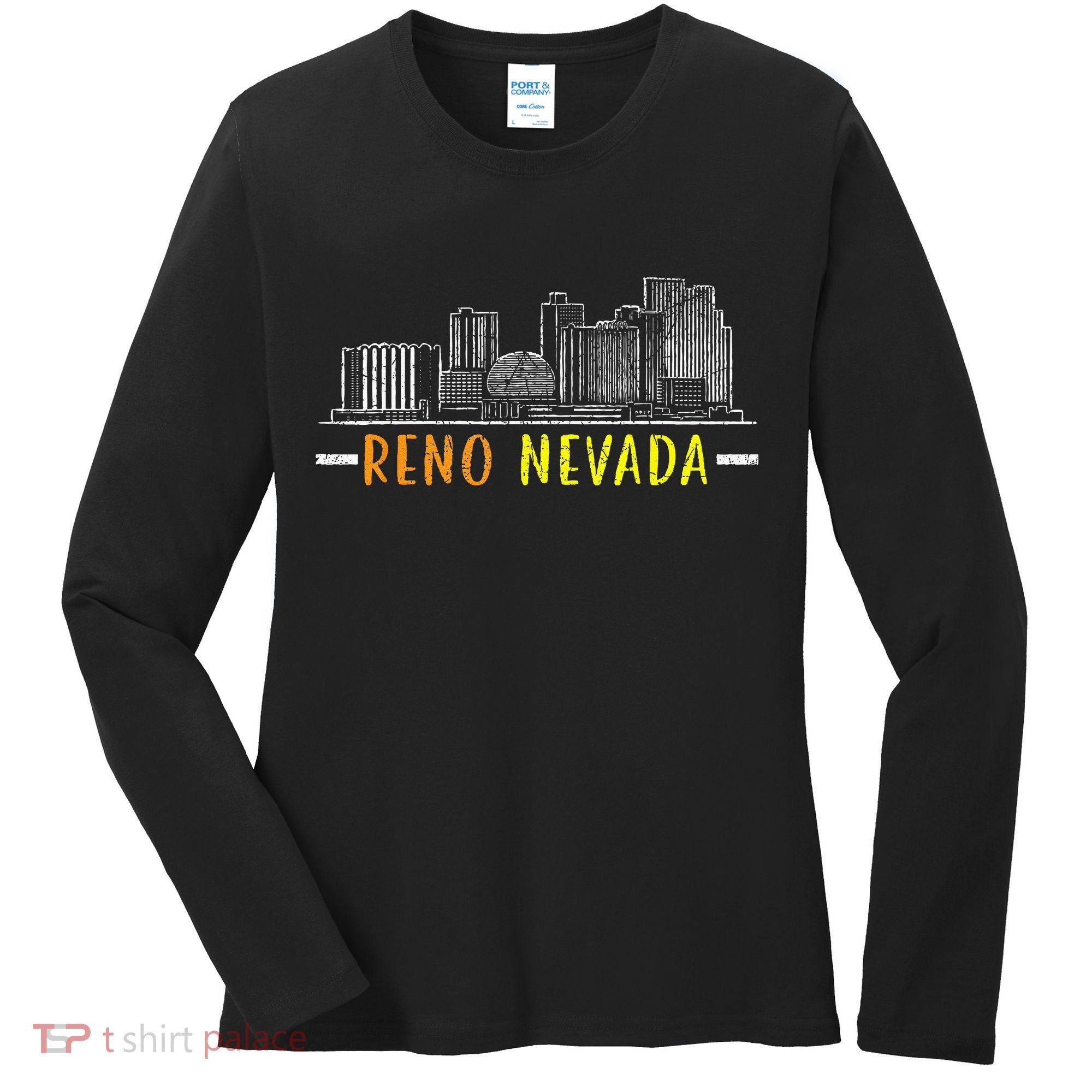 Reno Nevada USA America Nevadians Nevadans Women's Long Sleeve Shirt